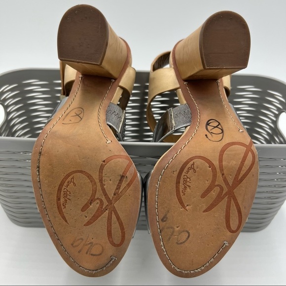 Sam Edelman Yelena Block Heels Tan Size 8 - Picture 9 of 12